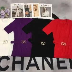 VALENTINO Logo Belted Top