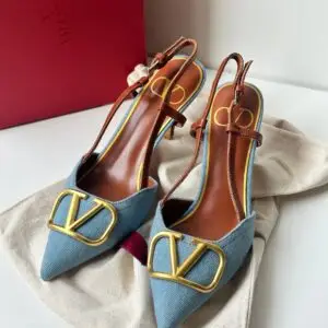 Valentino Garavani Blue VLogo Heels
