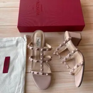 Valentino Rockstud Leather Sandal
