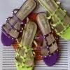 Velenttno Rockstud Flat Sandals