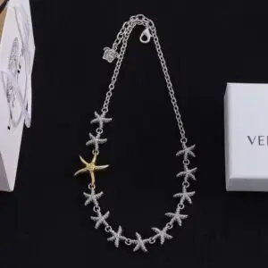 VERSACE Crystal Barocco Sea Necklace