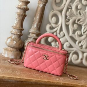 CHANEL Vanity Case with Chain Bag |