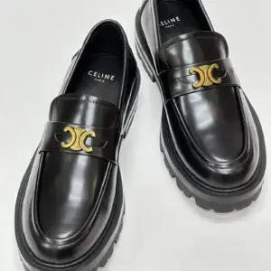 CELINE Vintage Leather Loafers