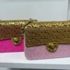 CHANEL Metal Tweed Handbag