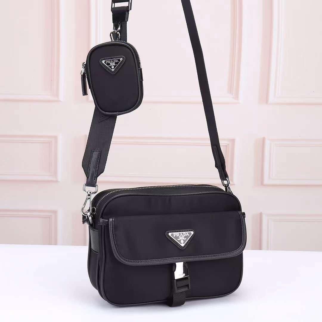 PRADA Saffiano Leather Shoulder Bag PRADA Saffiano Leather Shoulder Bag
