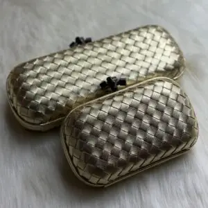 Bottega Veneta Pochette Knot Alligator Clutch