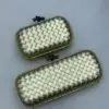 Bottega Veneta Beige Intrecciato Satin Knot Clutch