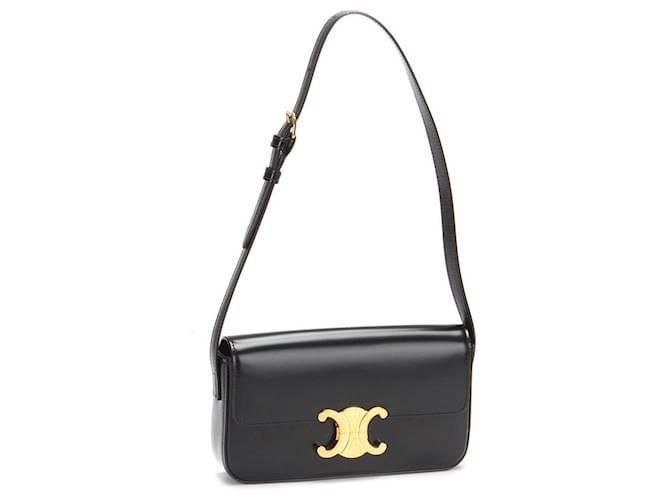Céline Triomphe Leather Shoulder Bag Céline Triomphe Leather Shoulder Bag