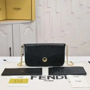 FENDI Roma Leather Bag