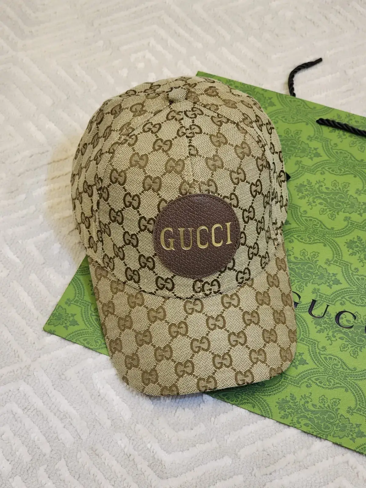 Gucci GG Canvas Patch Baseball Cap Gucci GG Canvas Patch Baseball Cap