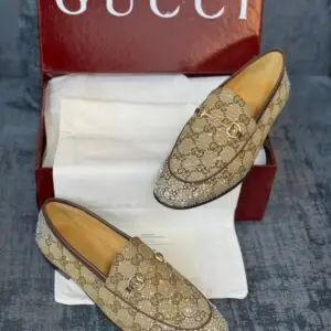 GUCCI Crystal Horsebit Loafers