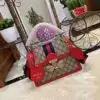 GUCCI GG Supreme Queen Margaret Top Handle Shoulder Bag