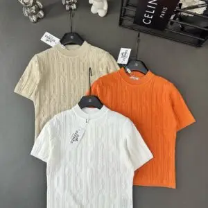 HERMES Ribbed Knit T-Shirt