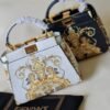 FENDI Peekaboo Leather Handbag