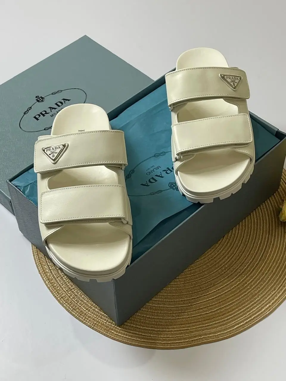 PRADA Leather Strap Sandals PRADA Leather Strap Sandals