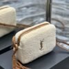 Saint Laurent Monogram Shearling Lou Camera Bag