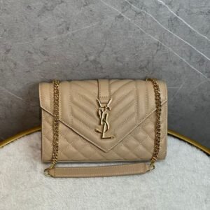 Saint Laurent Cassandre Matelassé Wallet on Chain