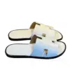 HERMES White Slide Sandals