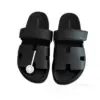 HERMES Black Calfskin Men's Sandal