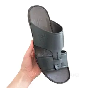 ZEGNA Men's Black Leather Flip-Flops