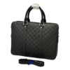 Louis Vuitton Porte Documents Voyage Black Leather