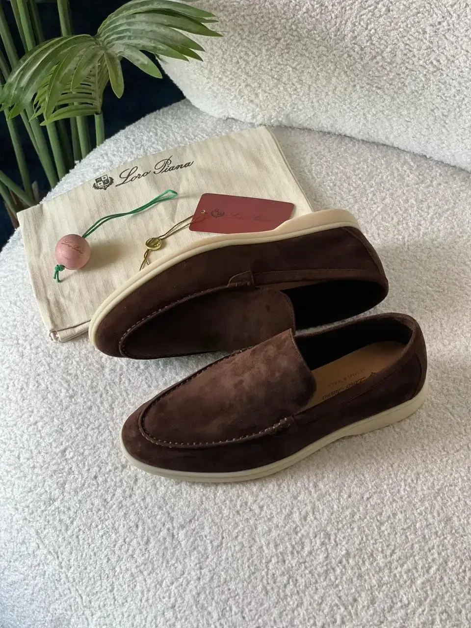 LORO PIANA Dorado Humano Suede Leather Shoes LORO PIANA Dorado Humano Suede Leather Shoes
