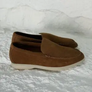 LORO PIANA Suede Leather Loafers