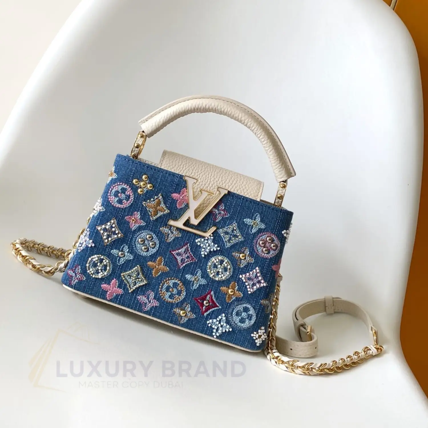 Louis Vuitton Capucines Denim Pouch Louis Vuitton Capucines Denim Pouch
