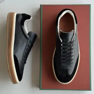 LORO PIANA Navy Suede