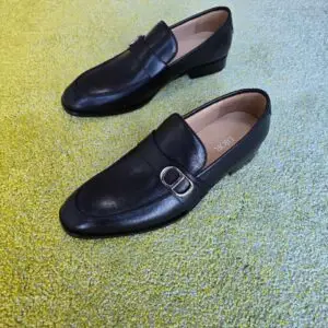 DIOR x Salvatore Ferragamo Black Loafers