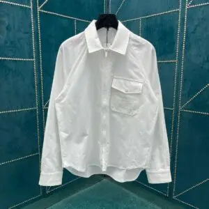 DIOR Label Striped Opaque Shirt