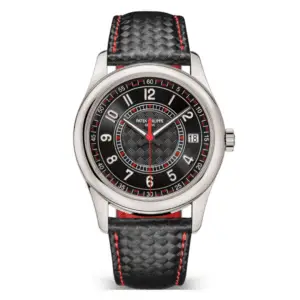 Patek Philippe Calatrava 6007G Black and Red Dial Replica - Reverie Watches