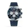 Replica Breitling Chronomat Men Automatic Blue Rubber Watch AB0136161C1S1
