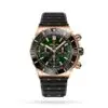 Replica Breitling Chronomat Men Automatic Green Rubber Watch RB01361A1L1S1