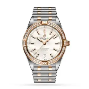 Replica Breitling Chronomat Women Automatic Mother of Pearl Stainless Steel & 18ct Rose Gold Watch U77310591A2U1
