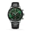 Replica Breitling Navitimer Men Automatic Green Alligator Watch AB0137241L1P1