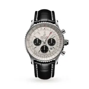 Replica Breitling Navitimer Men Automatic Silver Crocodile Watch AB0311211G1P1