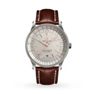 Replica Breitling Navitimer Men Automatic Silver Leather Watch A17326211G1P1