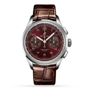 Replica Breitling Premier Men Automatic Brown Crocodile Watch AB0930D41K1P1