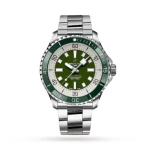 Replica Breitling Superocean Men Automatic Green Stainless Steel Watch A17376A31L1A1