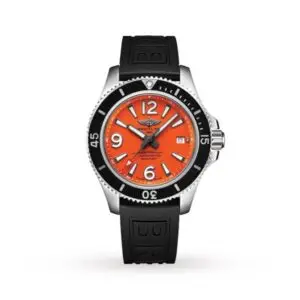 Replica Breitling Superocean Men Automatic Orange Rubber Watch A17366D71O1S1