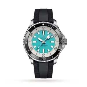 Replica Breitling Superocean Men Automatic Turquoise Rubber Watch A17376211L2S1