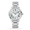 Replica Cartier Ronde Must Men Quartz Silver Stainless Steel Watch WSRN0034