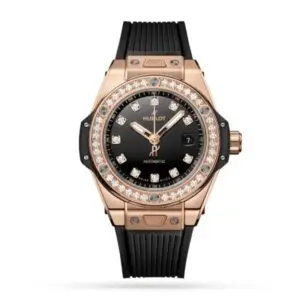 Replica Hublot Big Bang Women Automatic Black Rubber Watch 485.OX.1280.RX.1204