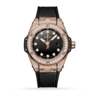 Replica Hublot Big Bang Women Automatic Black Rubber Watch 485.OX.1280.RX.1604