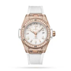 Replica Hublot Big Bang Women Automatic White Rubber Watch 485.OE.2080.RW.1604