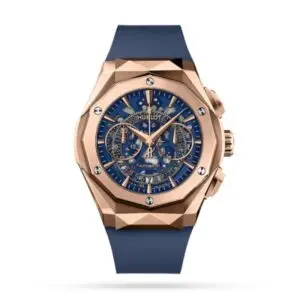 Replica Hublot Classic Fusion Men Automatic Blue Rubber Watch 525.OX.5180.RX.ORL21