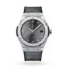 Replica Hublot Classic Fusion Men Automatic Grey Rubber Watch 511.NX.7071.LR