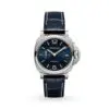 Replica Panerai Luminor Due Men Automatic Blue Alligator Watch PAM00926