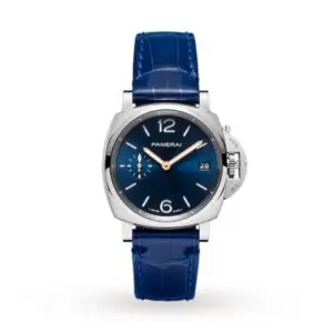 Replica Panerai Luminor Due Unisex Automatic Blue Alligator Watch PAM01273